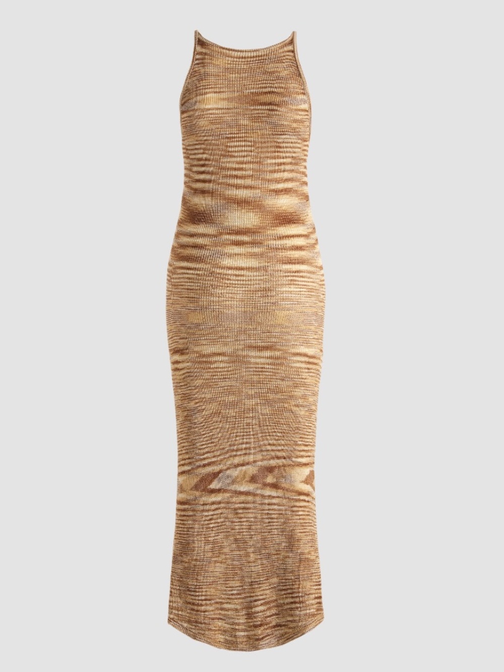 Neutral Mix Knitted Bodycon Maxi Dress